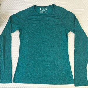 FIGS MEDIUM Seamless Salta Underscrub. DARK CARIBBEAN BLUE.